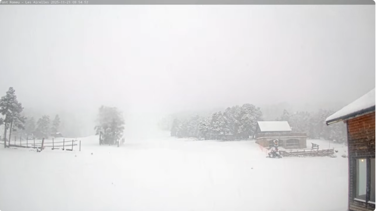 Il neige aux Airelles Font-Romeu