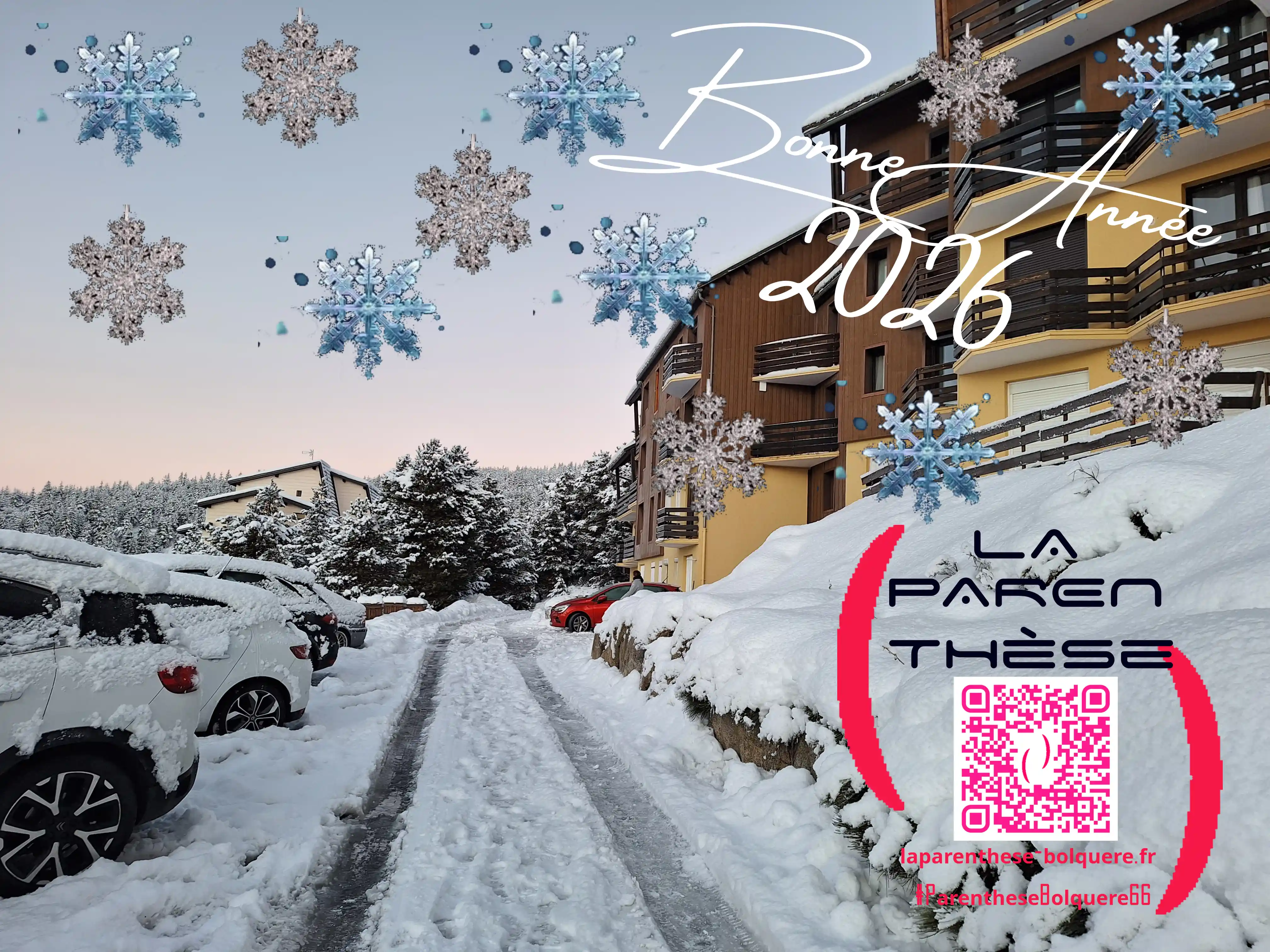 Bonne et heureuse année 2026 à La Parenthèse Appartement à Bolquère