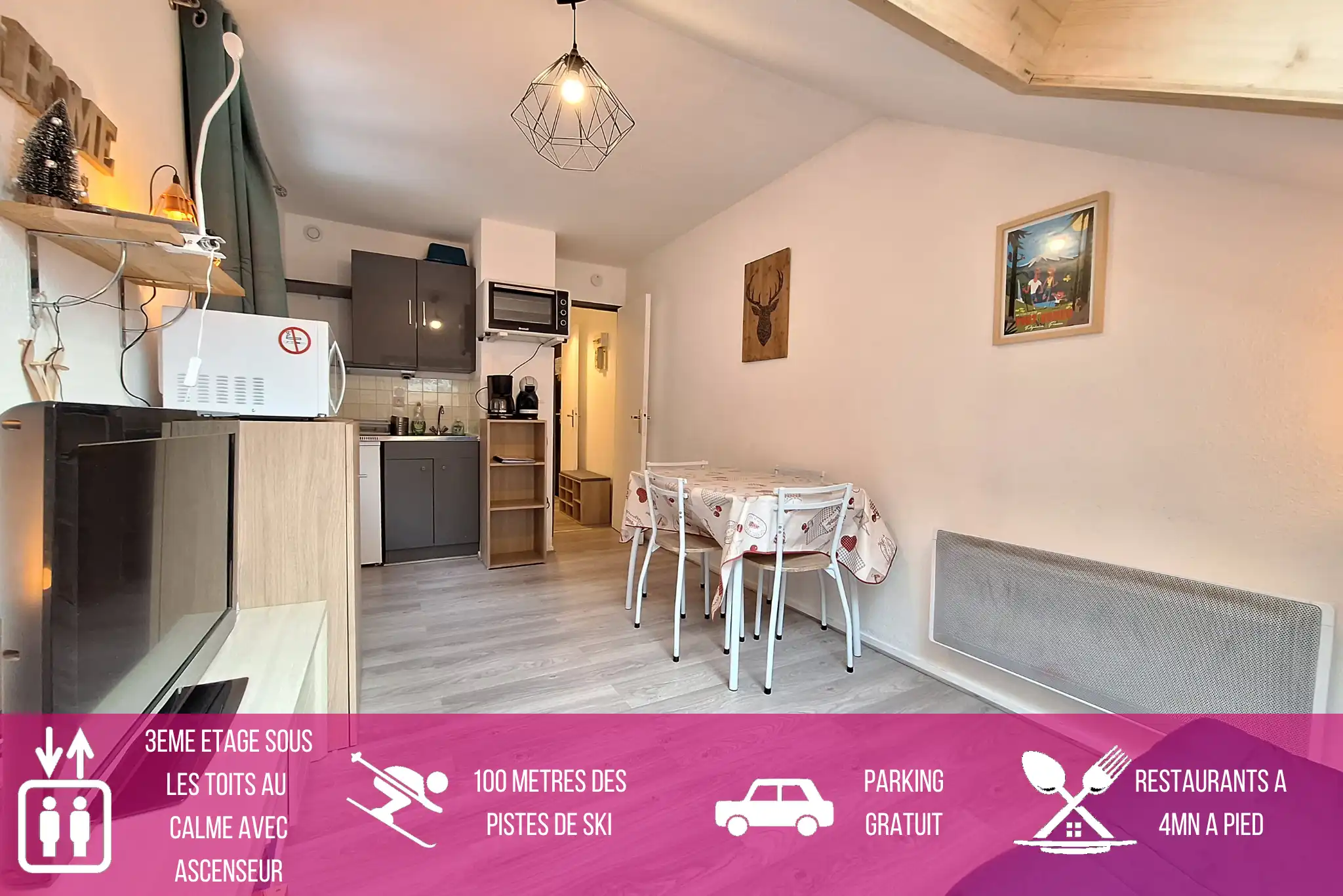 location appartement a Bolquere Pyrénées 2000 Font-Romeu au pied des pistes de ski